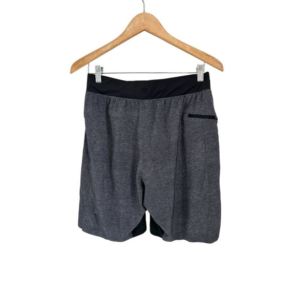 Lululemon T.H.E Gray Athletic Shorts With Liner & Zipper Pocket Size M - Picture 6 of 6